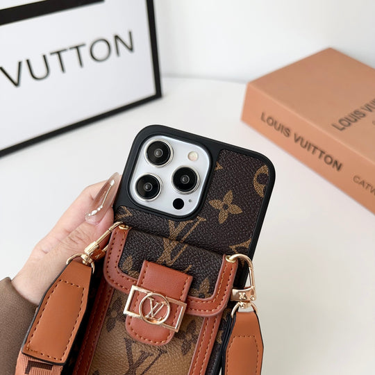 Dauphine Monogram Crossbody iPhone Case – Luxury Designer Cover for iPhone 17