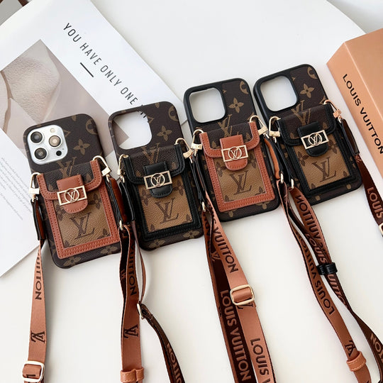 Dauphine Monogram Crossbody iPhone Case – Luxury Designer Cover for iPhone 17