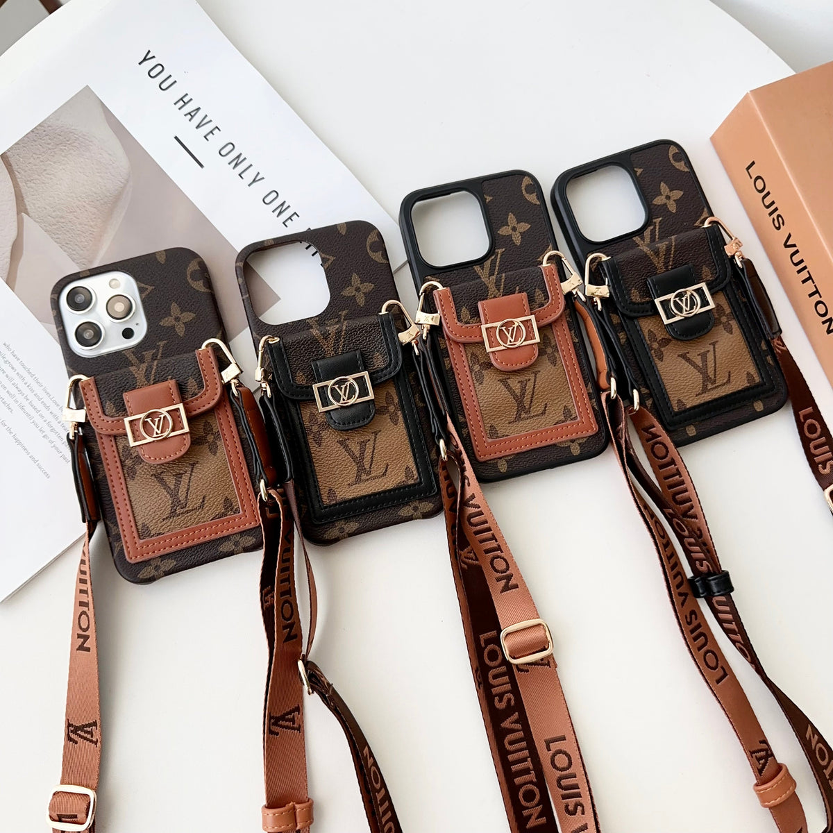 Dauphine Monogram Crossbody iPhone Case – Luxury Designer Cover for iPhone 17