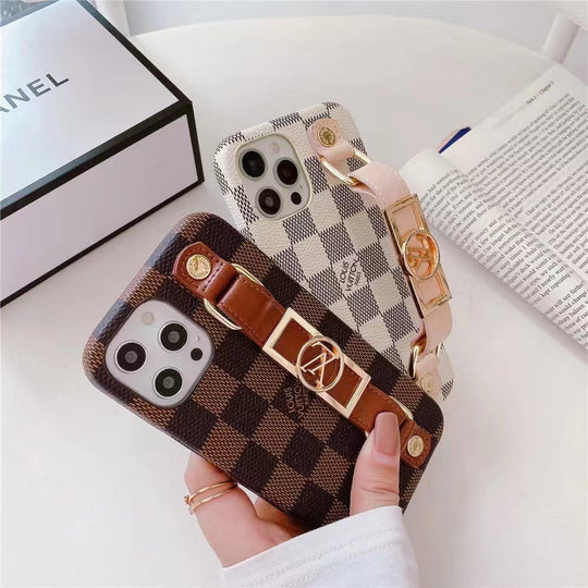 iPhone 16 Protective Case with Wrist Band – Luxury Fashion Cover