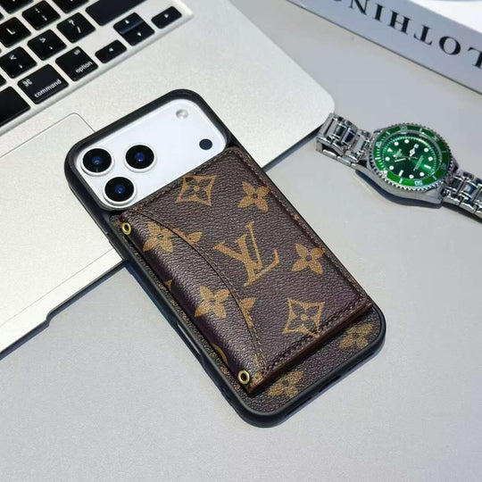 Style Card Holder Wallet iPhone Case for iPhone 17 / 16 / 15 / 14 – Premium Luxury Cover