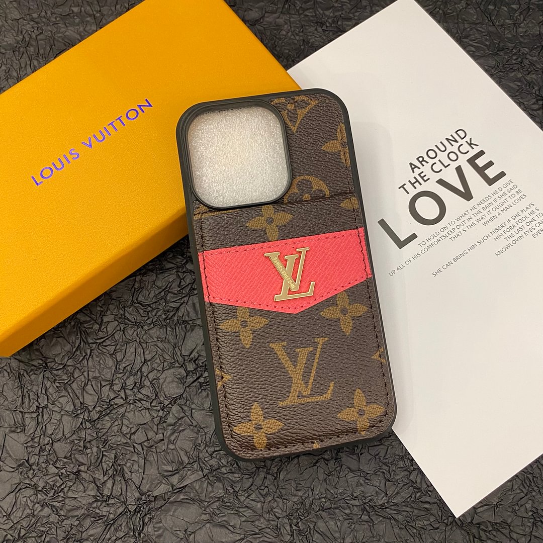 Luxury Monogram Flip Wallet iPhone 17 Case – High-End Designer Style