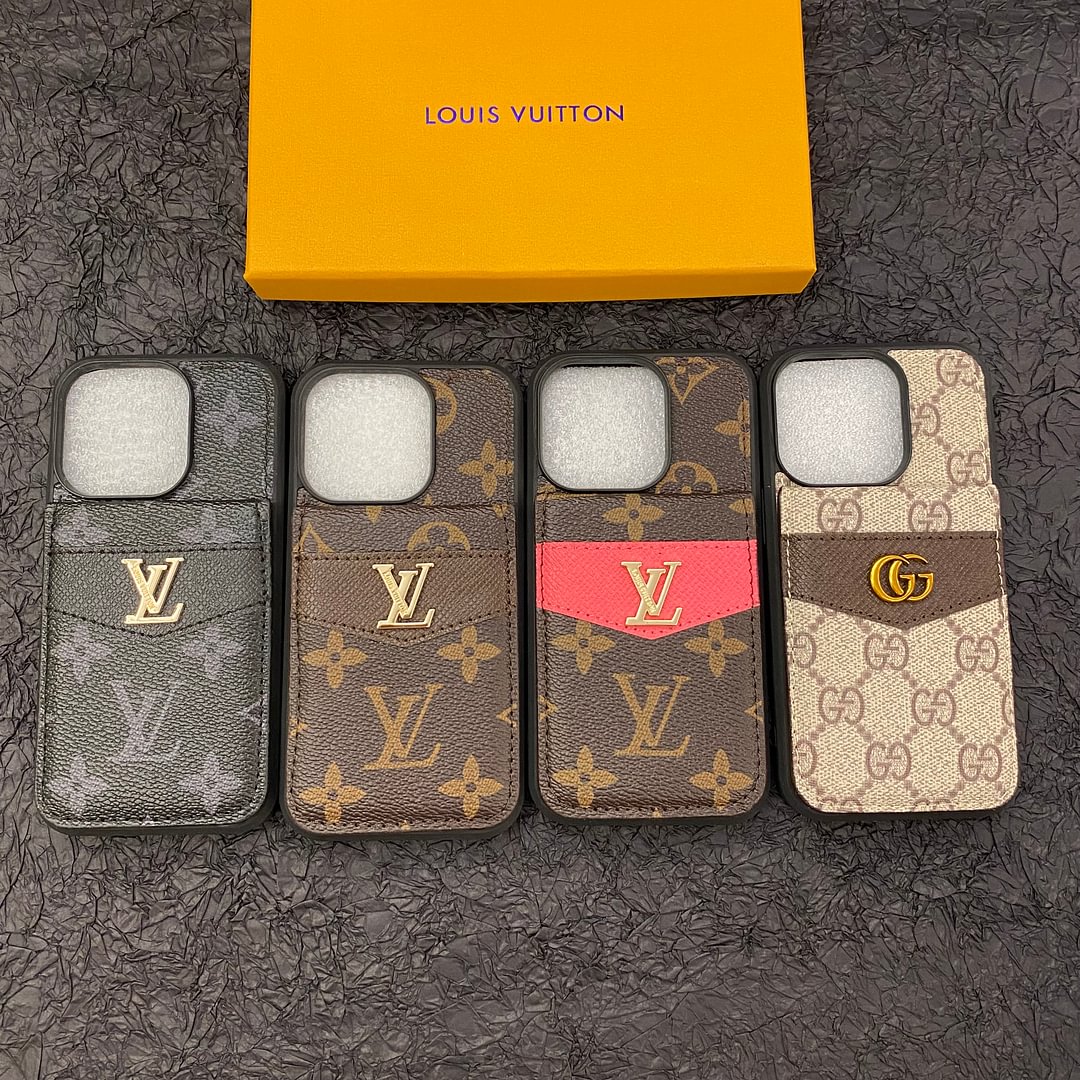 Luxury Monogram Flip Wallet iPhone 17 Case – High-End Designer Style