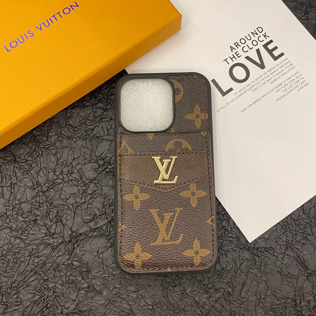 Luxury Monogram Flip Wallet iPhone 17 Case – High-End Designer Style