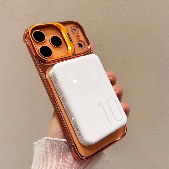 luxury plating shockproof phone case For IPhone 17- Lux iPhone case with kickstand