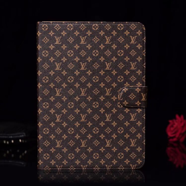 Elegant Monogram Canvas Flip Cover for Apple iPad | Luxury-Inspired Protective Case