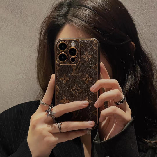 Brown Monogram iPhone 16 Pro Case – Premium Designer Inspired Cover