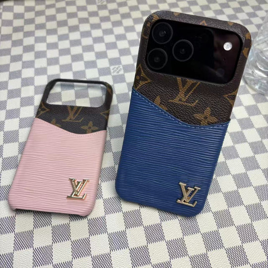 Luxury Card Holder iPhone 17 Pro Max Case – Designer Crossbody Cover