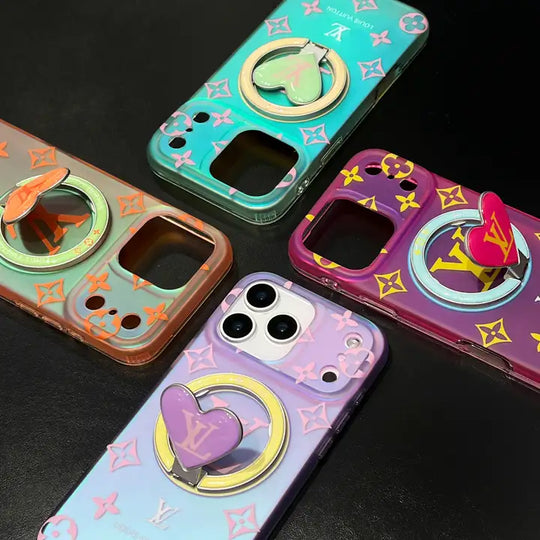 Colorful Heart Magnetic iPhone Case – Designer Style for iPhone 17 / 16 / 15 / 14 / 13