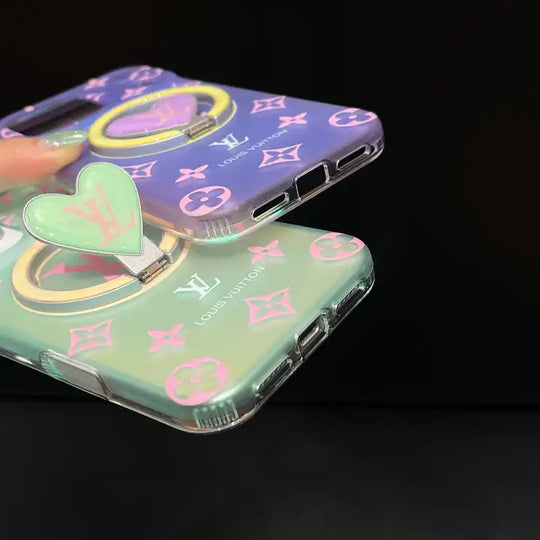Colorful Heart Magnetic iPhone Case – Designer Style for iPhone 17 / 16 / 15 / 14 / 13
