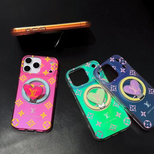 Colorful Heart Magnetic iPhone Case – Designer Style for iPhone 17 / 16 / 15 / 14 / 13