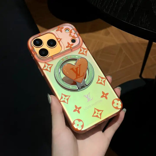 Colorful Heart Magnetic iPhone Case – Designer Style for iPhone 17 / 16 / 15 / 14 / 13