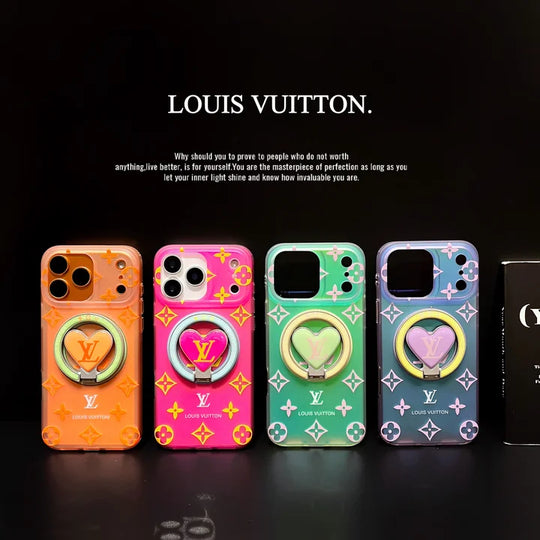 Colorful Heart Magnetic iPhone Case – Designer Style for iPhone 17 / 16 / 15 / 14 / 13