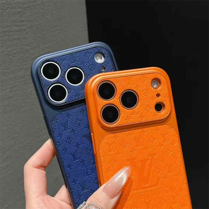 Orange Fibre Phone Case – Elegant Designer Style for iPhone 17 / 16 / 15 / 14