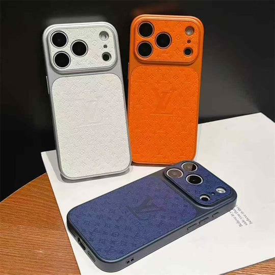Orange Fibre Phone Case – Elegant Designer Style for iPhone 17 / 16 / 15 / 14