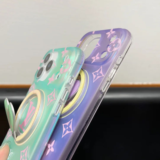 Colorful Heart Magnetic iPhone Case – Designer Style for iPhone 17 / 16 / 15 / 14 / 13
