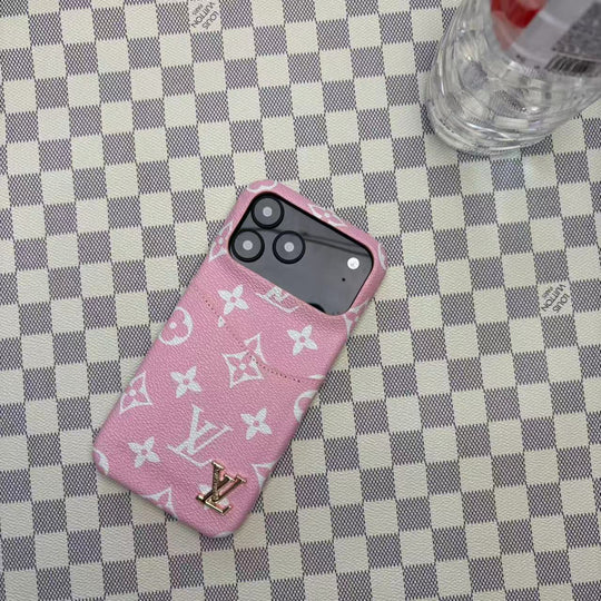 Luxury Card Holder iPhone 17 Pro Max Case – Designer Crossbody Cover