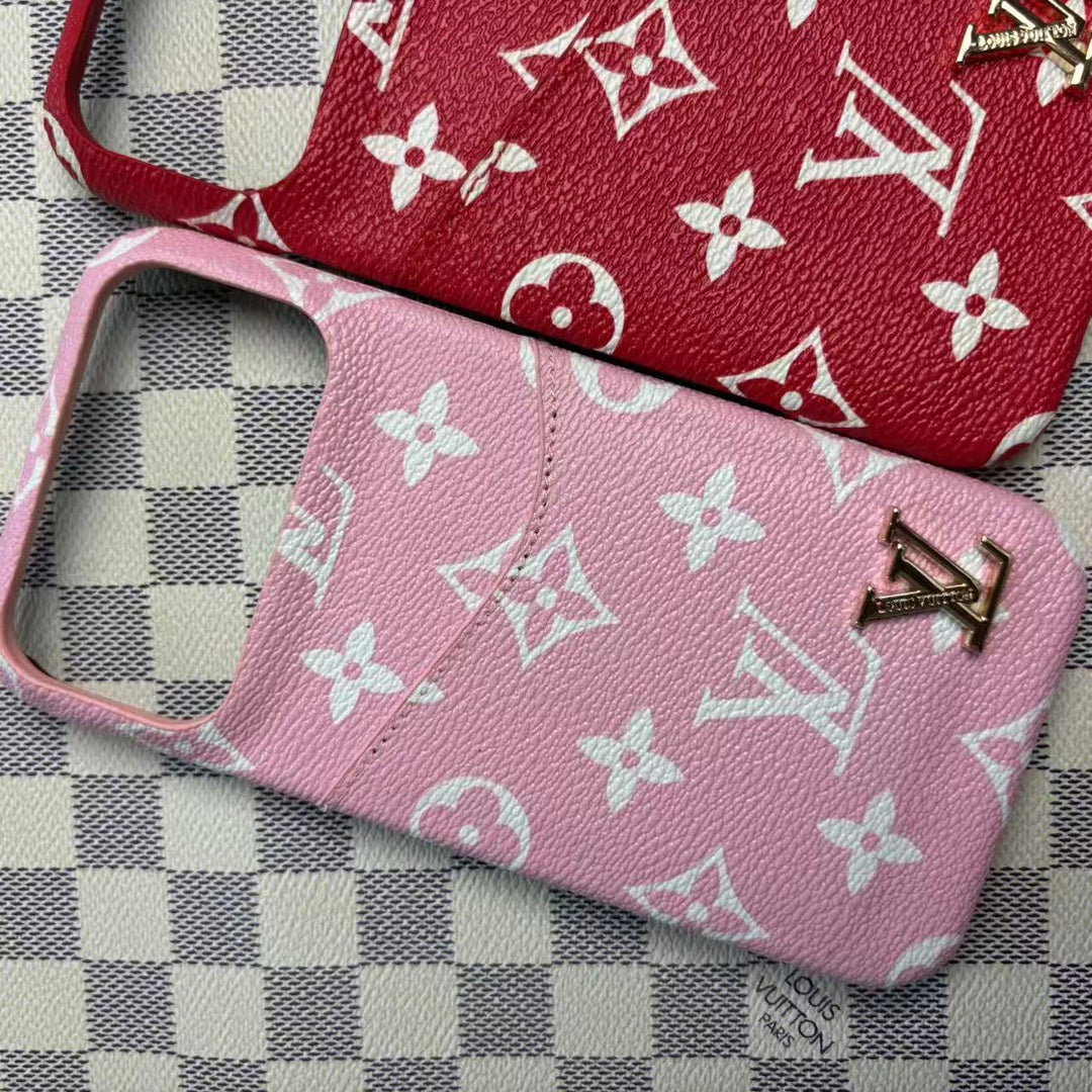 Luxury Card Holder iPhone 17 Pro Max Case – Designer Crossbody Cover