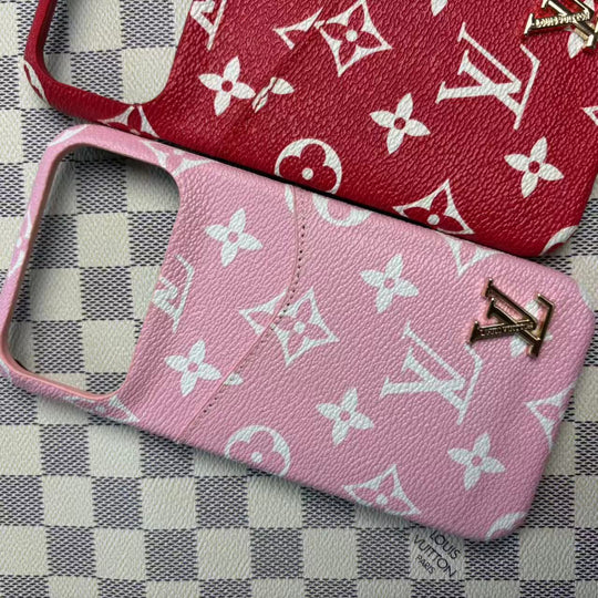 Luxury Card Holder iPhone 17 Pro Max Case – Designer Crossbody Cover