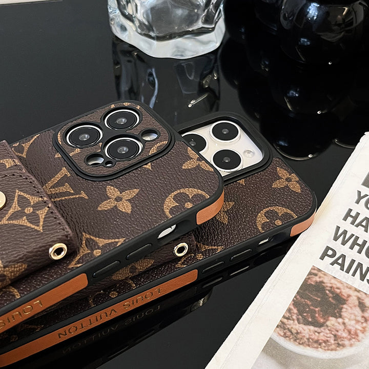 Luxury Card Bag Chain Electroplating iPhone 17 Pro Max Case – Designer Card Holder Crossbody