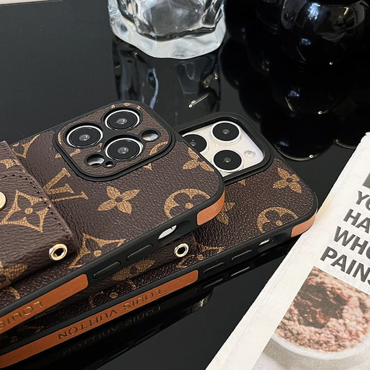 Luxury Card Bag Chain Electroplating iPhone 17 Pro Max Case – Designer Card Holder Crossbody