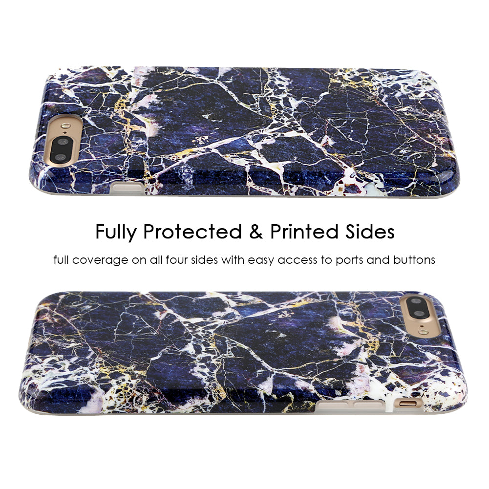 Midnight Gold Marble iPhone Case – Aesthetic Shockproof Phone Cover