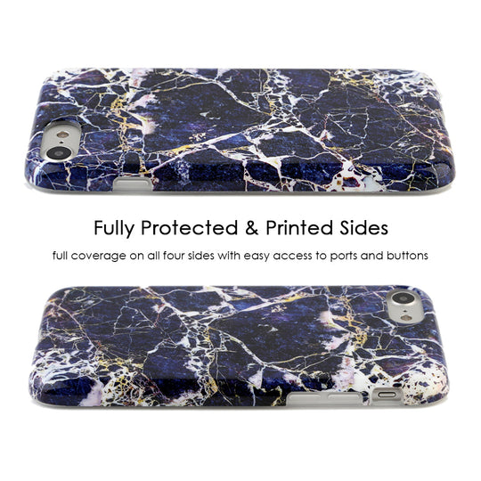 Midnight Gold Marble iPhone Case – Aesthetic Shockproof Phone Cover