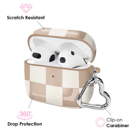 Nude Vibe Checker AirPods Case – Cute Protective Cover