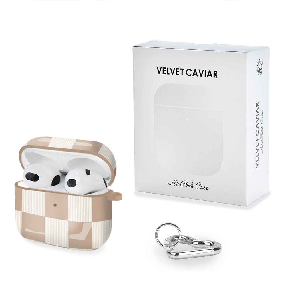 Nude Vibe Checker AirPods Case – Cute Protective Cover