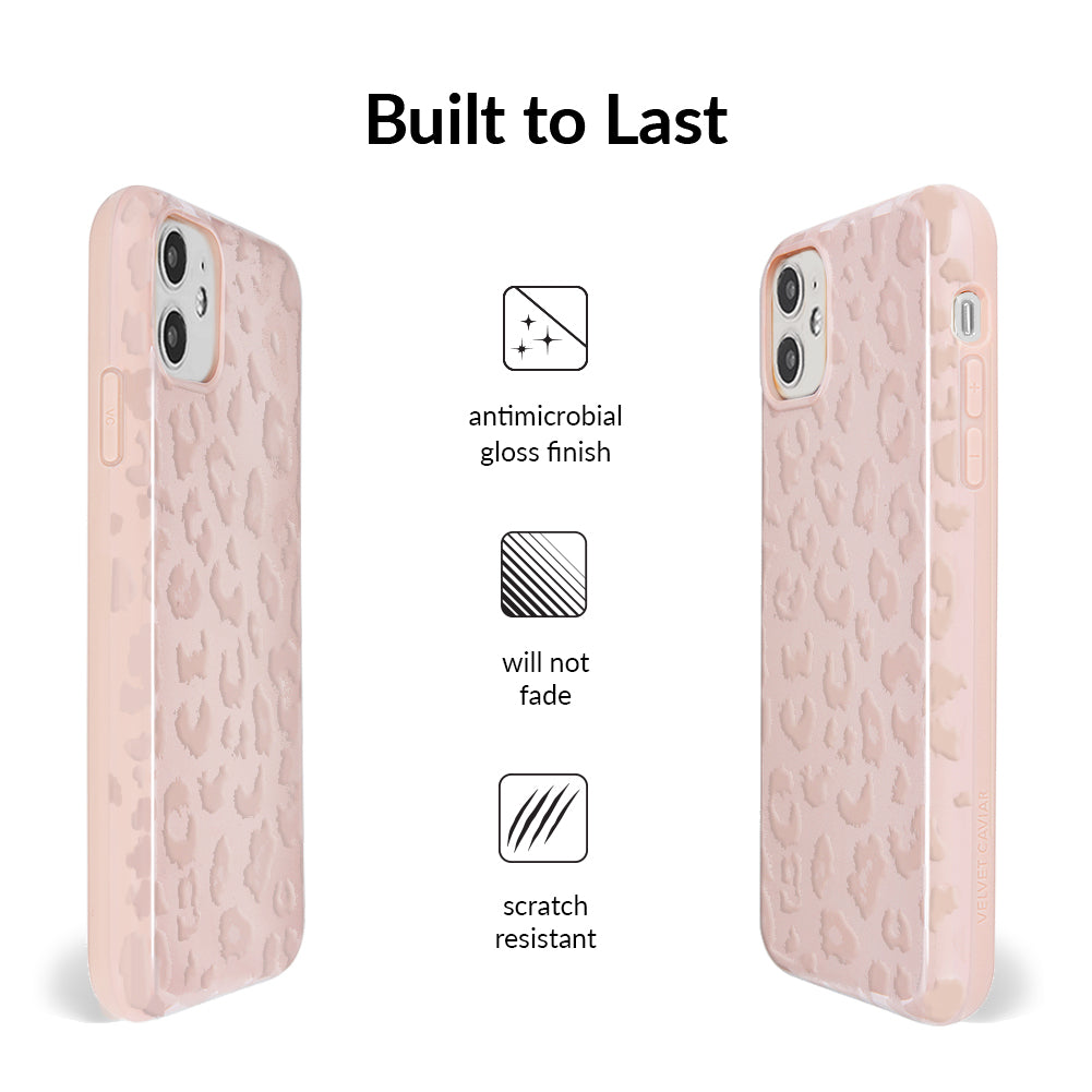 Nude Leopard iPhone Case – Trendy Protective Phone Cover