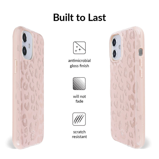 Nude Leopard iPhone Case – Trendy Protective Phone Cover