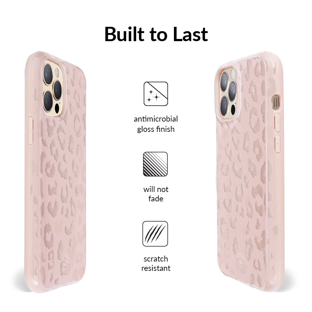 Nude Leopard iPhone Case – Trendy Protective Phone Cover
