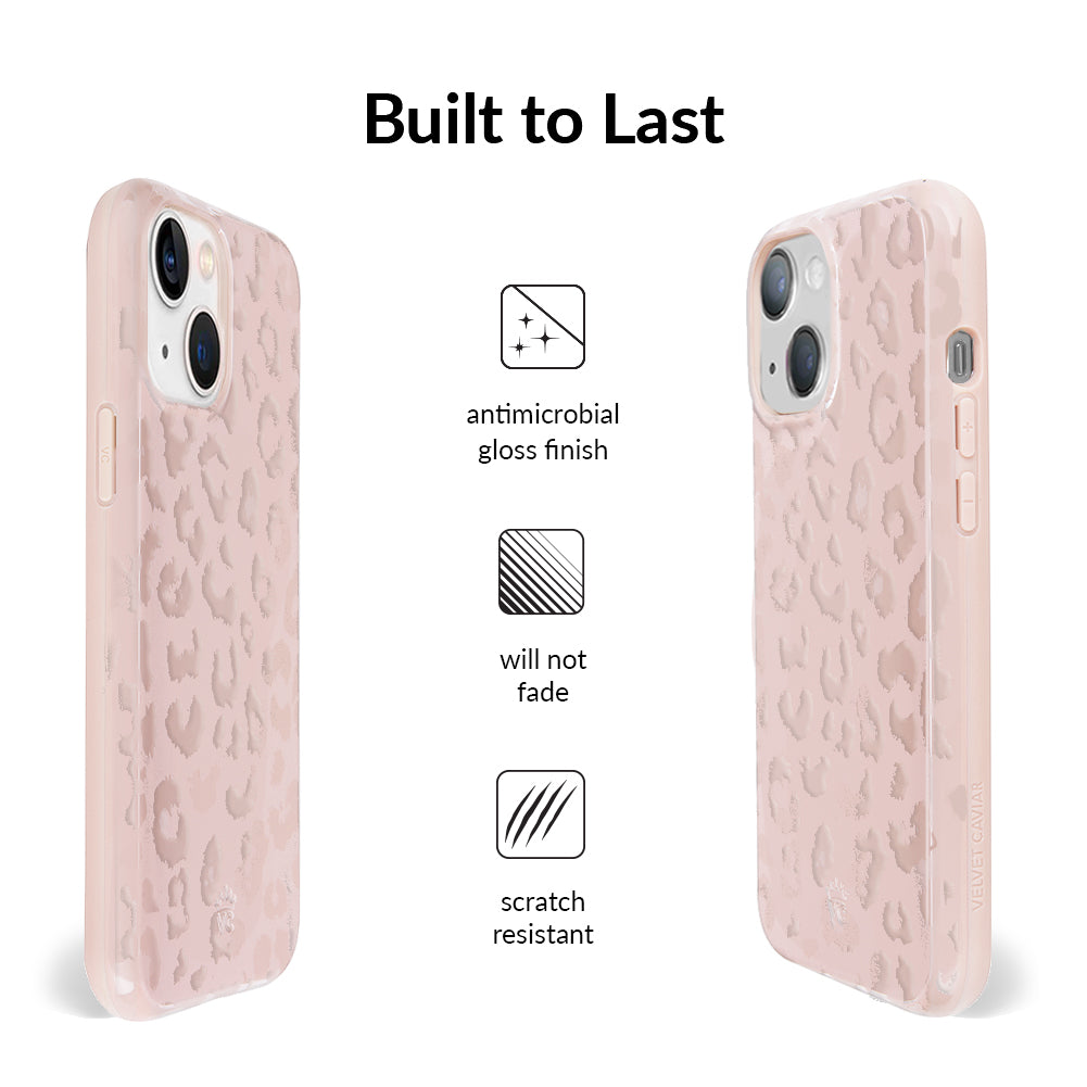 Nude Leopard iPhone Case – Trendy Protective Phone Cover