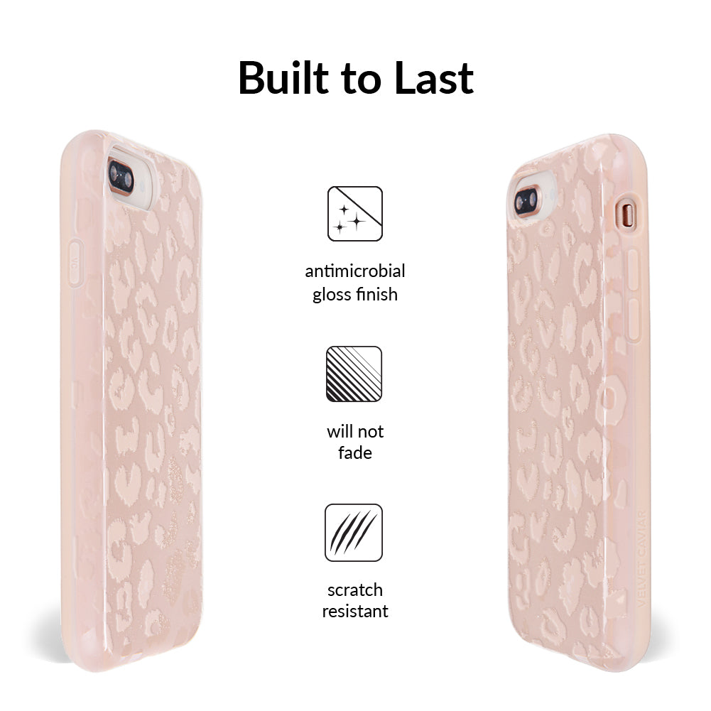 Nude Leopard iPhone Case – Trendy Protective Phone Cover