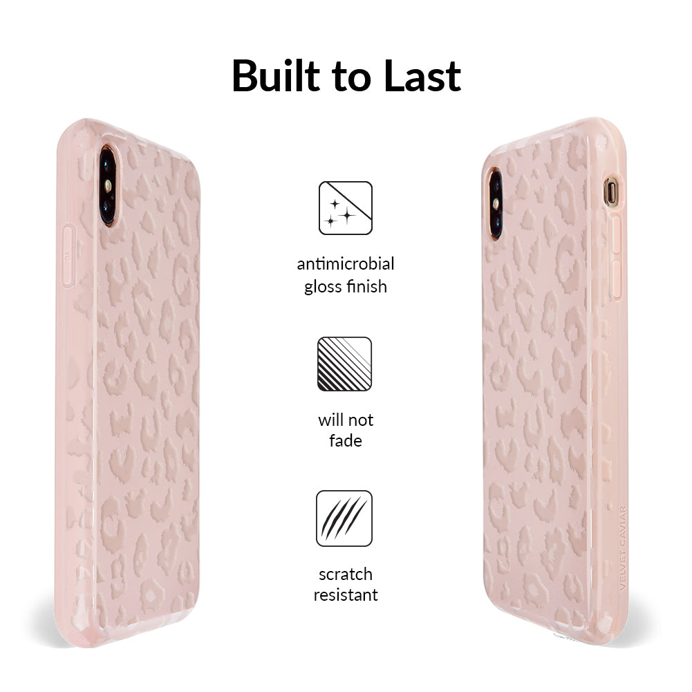Nude Leopard iPhone Case – Trendy Protective Phone Cover