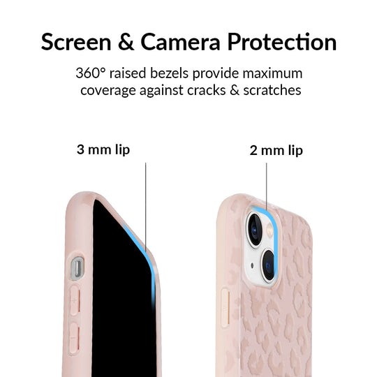 Nude Leopard iPhone Case – Trendy Protective Phone Cover