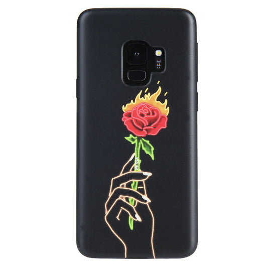 Neon Rose iPhone Case by Nessa iPhone Case – Cute Aesthetic Phone Cover