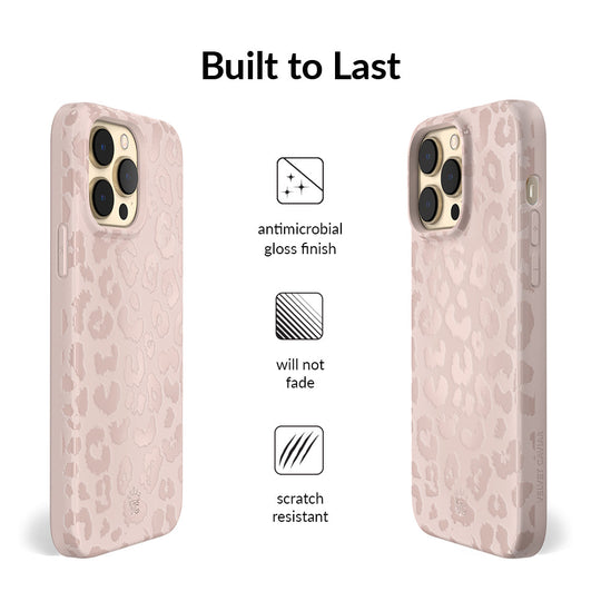 Nude Leopard iPhone Case – Trendy Protective Phone Cover