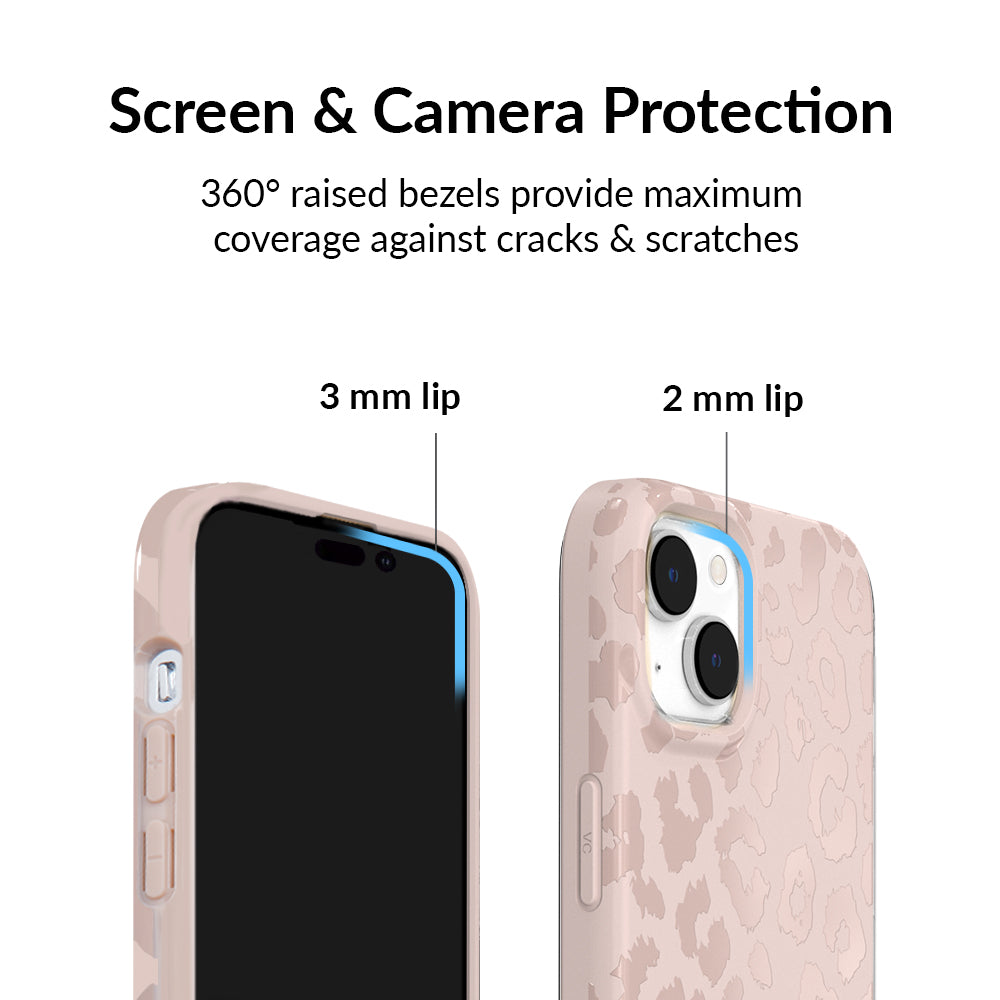 Nude Leopard iPhone Case – Trendy Protective Phone Cover