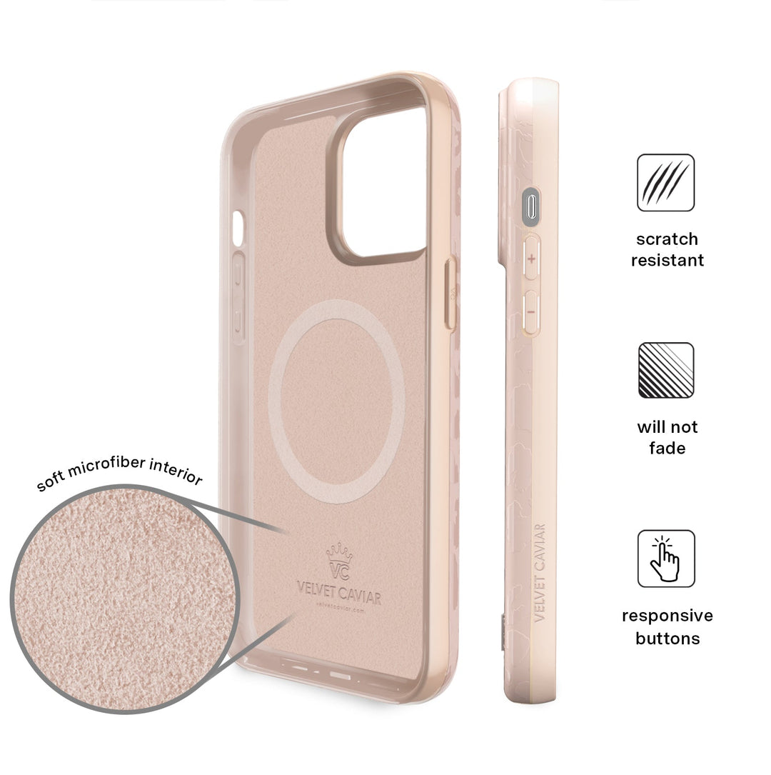 Nude Leopard iPhone Case – Trendy Protective Phone Cover