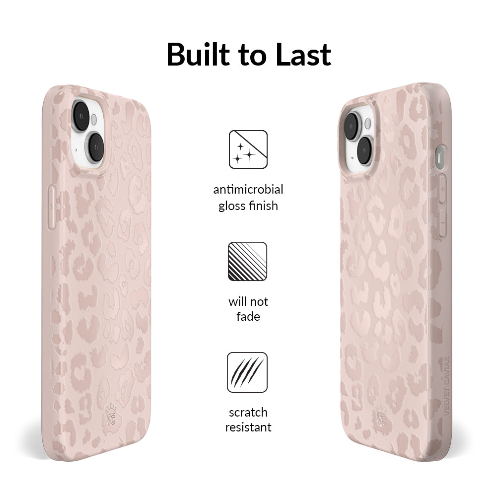 Nude Leopard iPhone Case – Trendy Protective Phone Cover