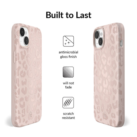 Nude Leopard iPhone Case – Trendy Protective Phone Cover