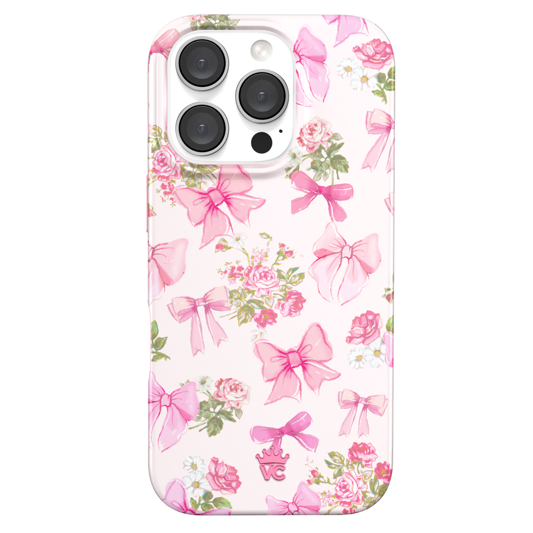 Posie Pink Bow iPhone Case – Cute Aesthetic Phone Cover