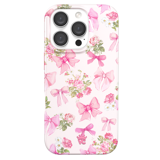 Posie Pink Bow iPhone Case – Cute Aesthetic Phone Cover