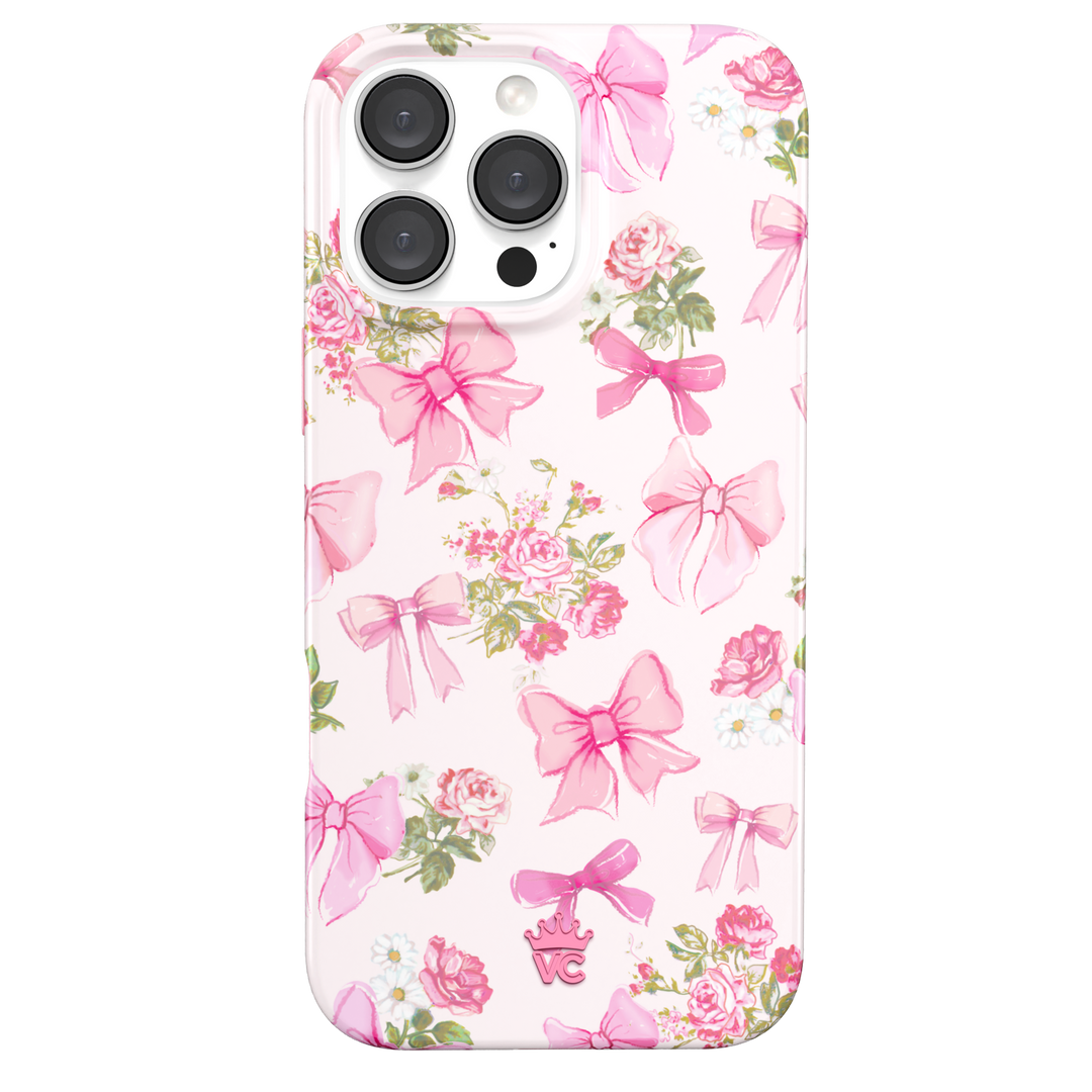Posie Pink Bow iPhone Case – Cute Aesthetic Phone Cover