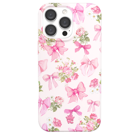 Posie Pink Bow iPhone Case – Cute Aesthetic Phone Cover