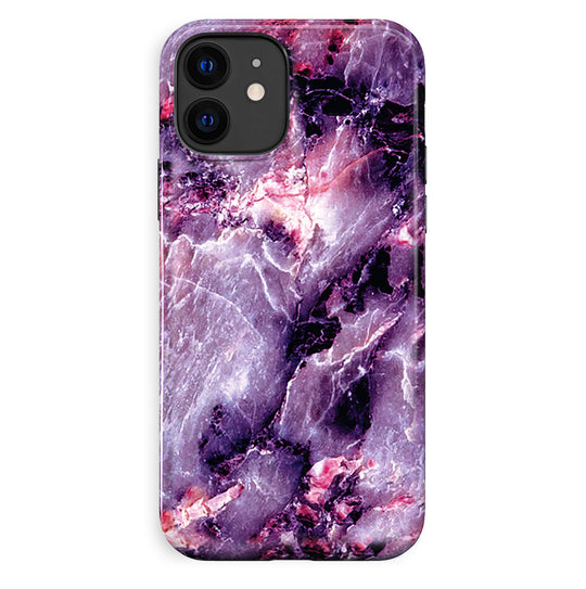 Purple Stone Marble iPhone Case – Luxury Aesthetic Phone Cover
