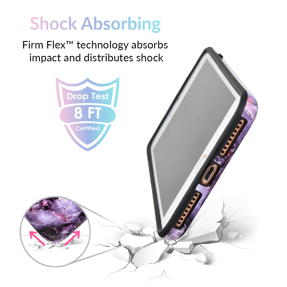 Purple Stone Marble iPhone Case – Luxury Aesthetic Phone Cover