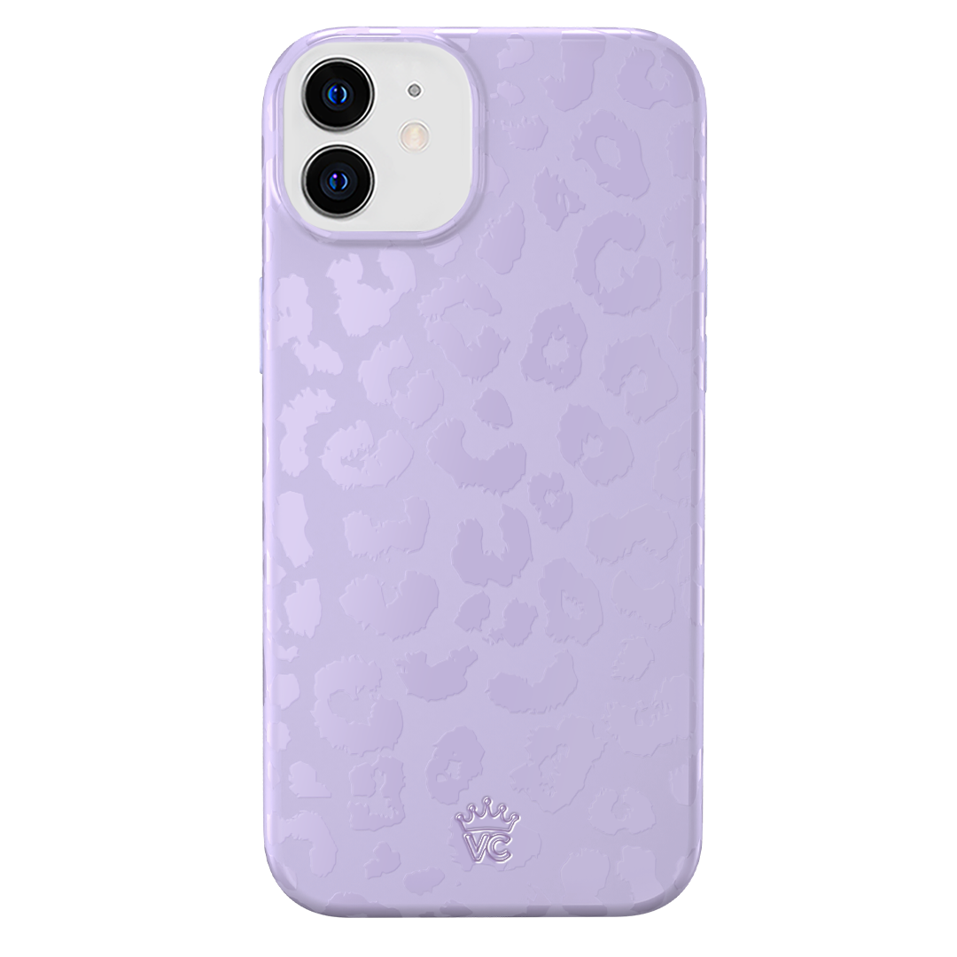 Lilac Leopard iPhone Case – Trendy Protective Phone Cover