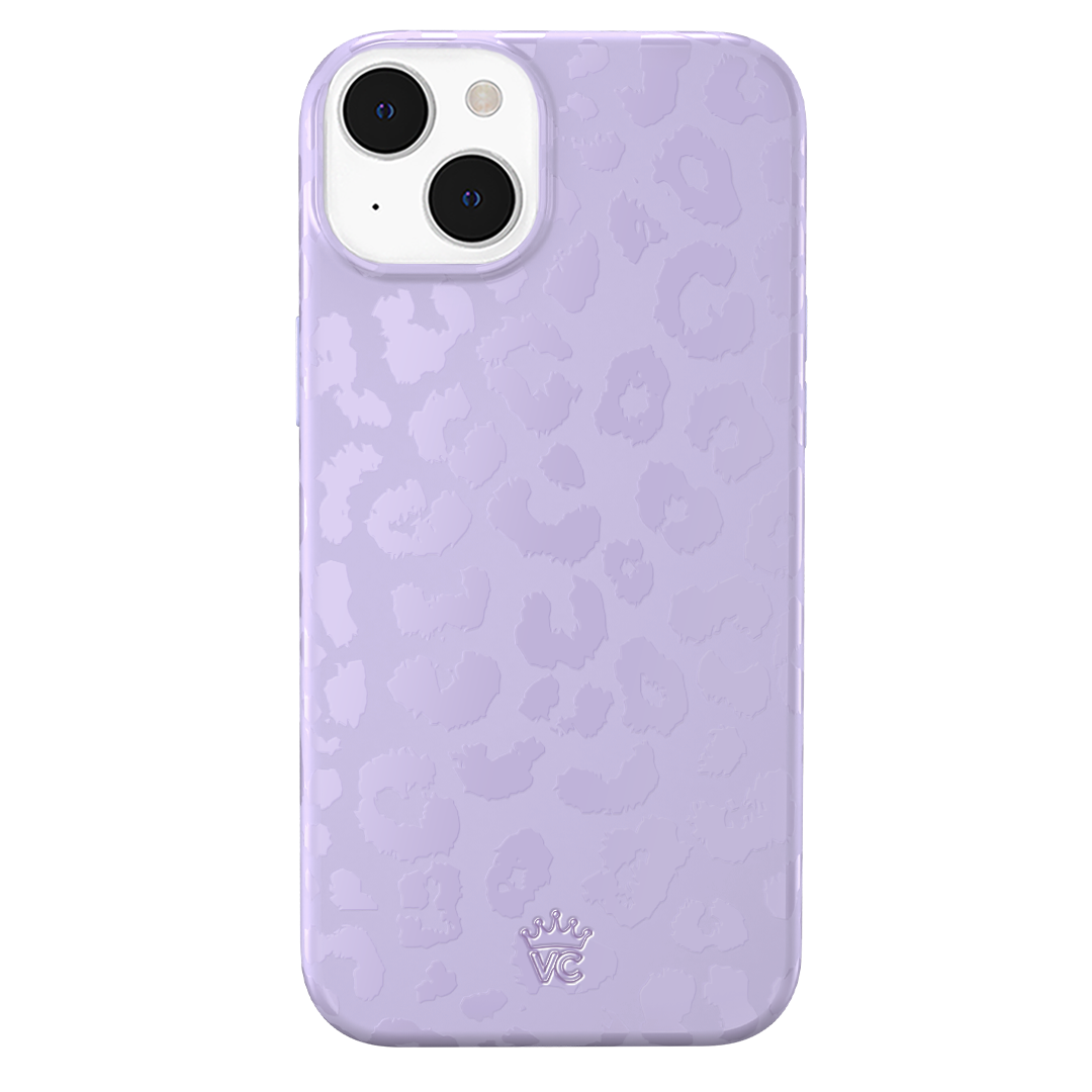 Lilac Leopard iPhone Case – Trendy Protective Phone Cover